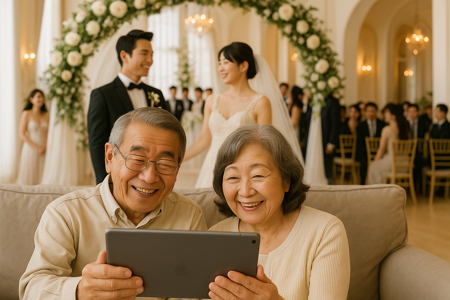 結婚式のライブ配信